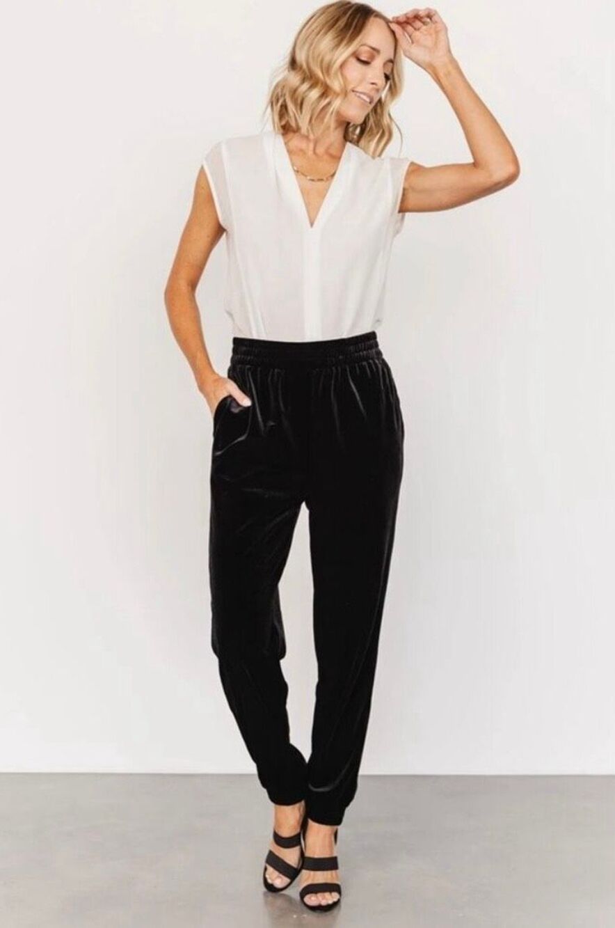 ✨Baltic Born Velvet Archie Jogger Black Sz 3X Pants✨
